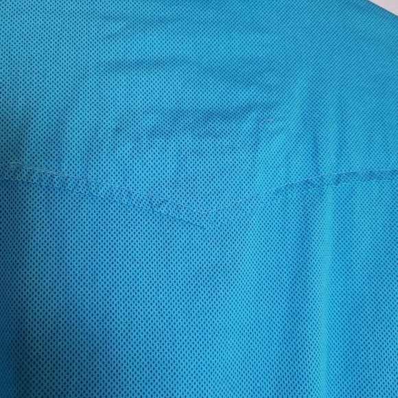 Ditch Plains Men's Blue Micro Dot Roll Tab Sleeve Pearl Snap Shirt Size Large - Picture 7 of 11